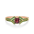 Cardinal Garnet Bangle