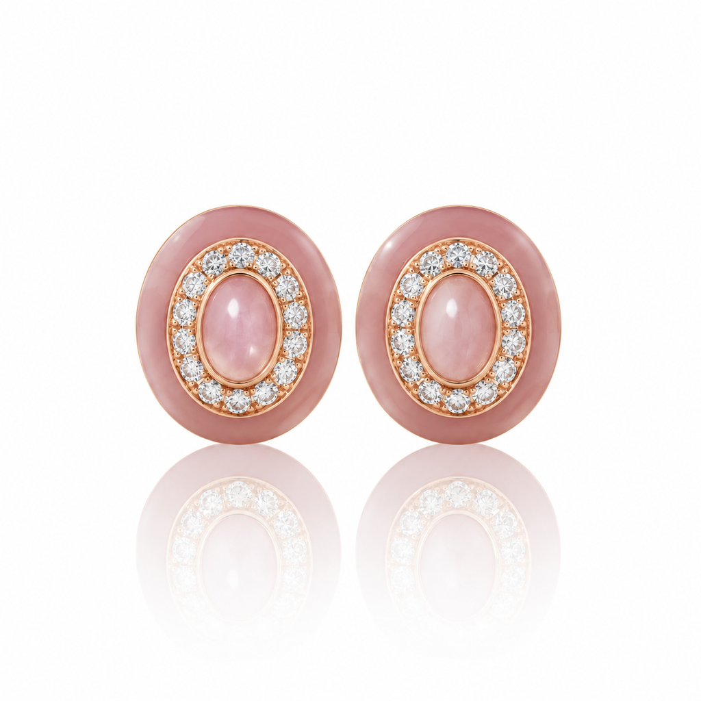 Naia Pink Opal Earring