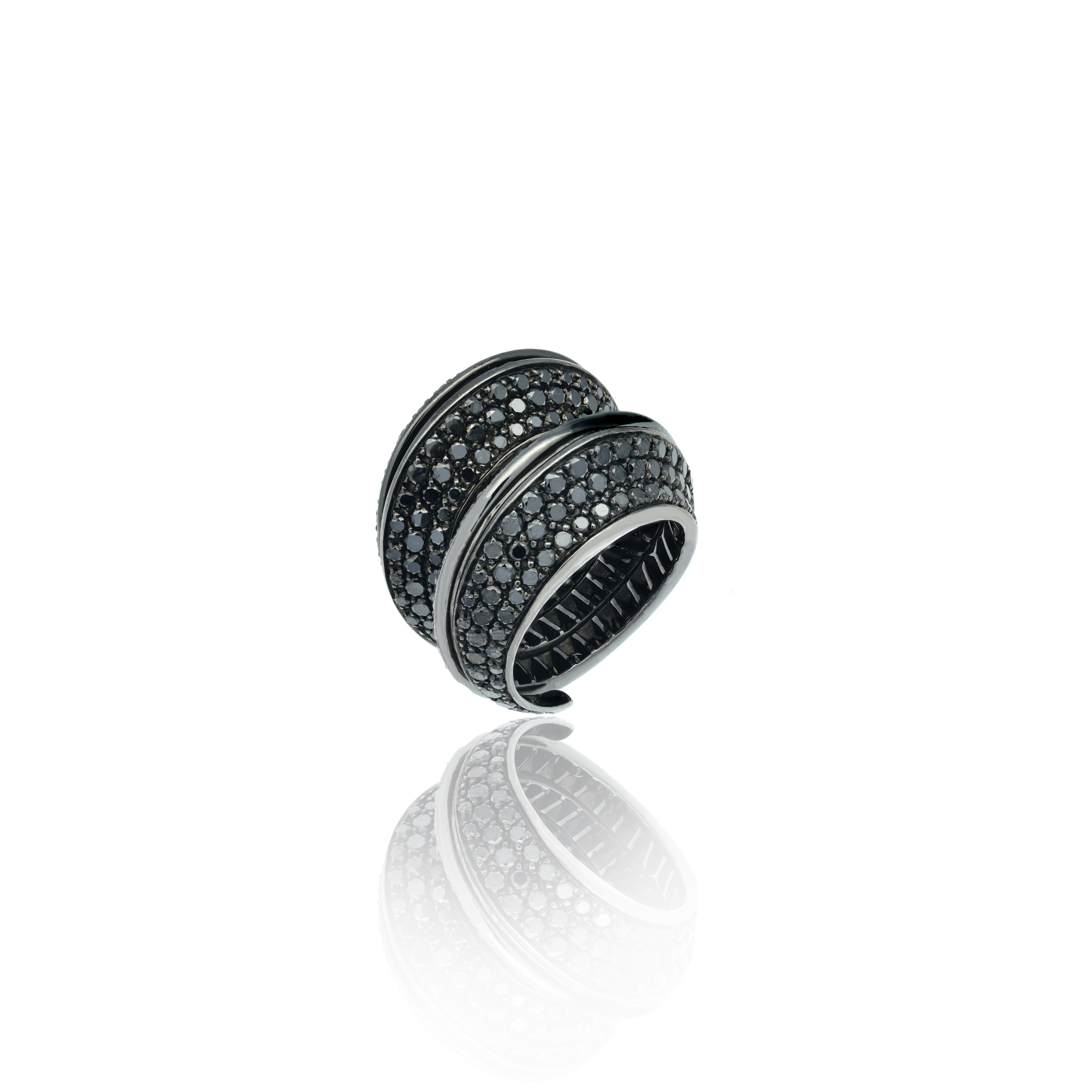 Double Spira Pave Ring