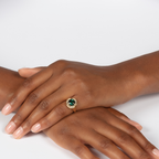 Indicolite Wave ring