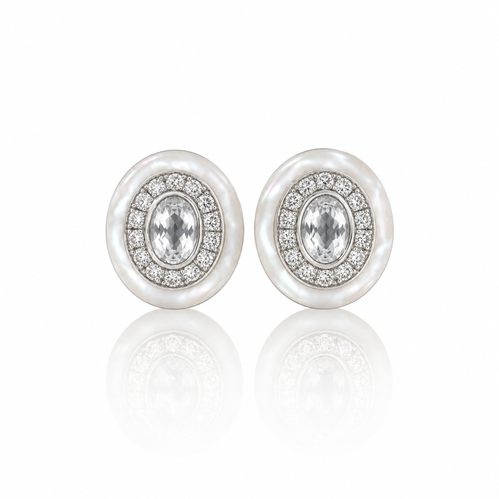 Naia White Topaz Earring