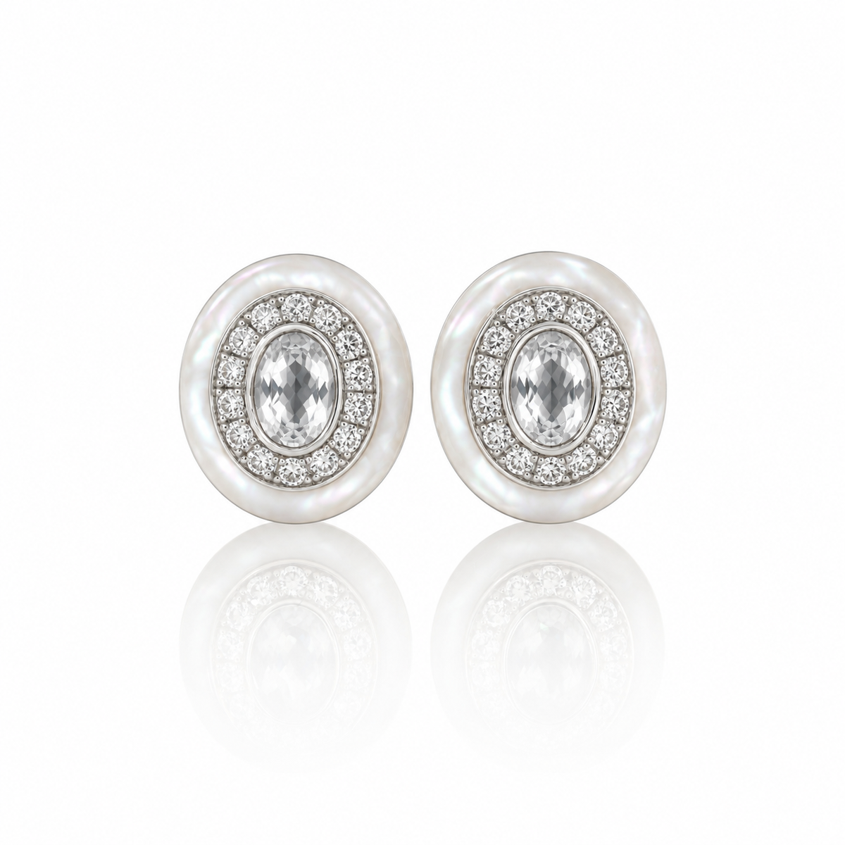 Naia White Topaz Earring