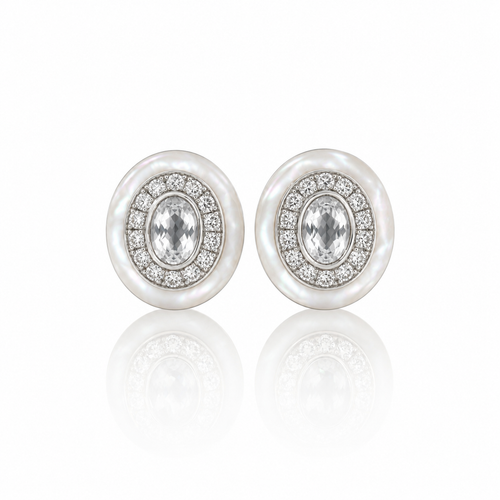 Naia White Topaz Earring