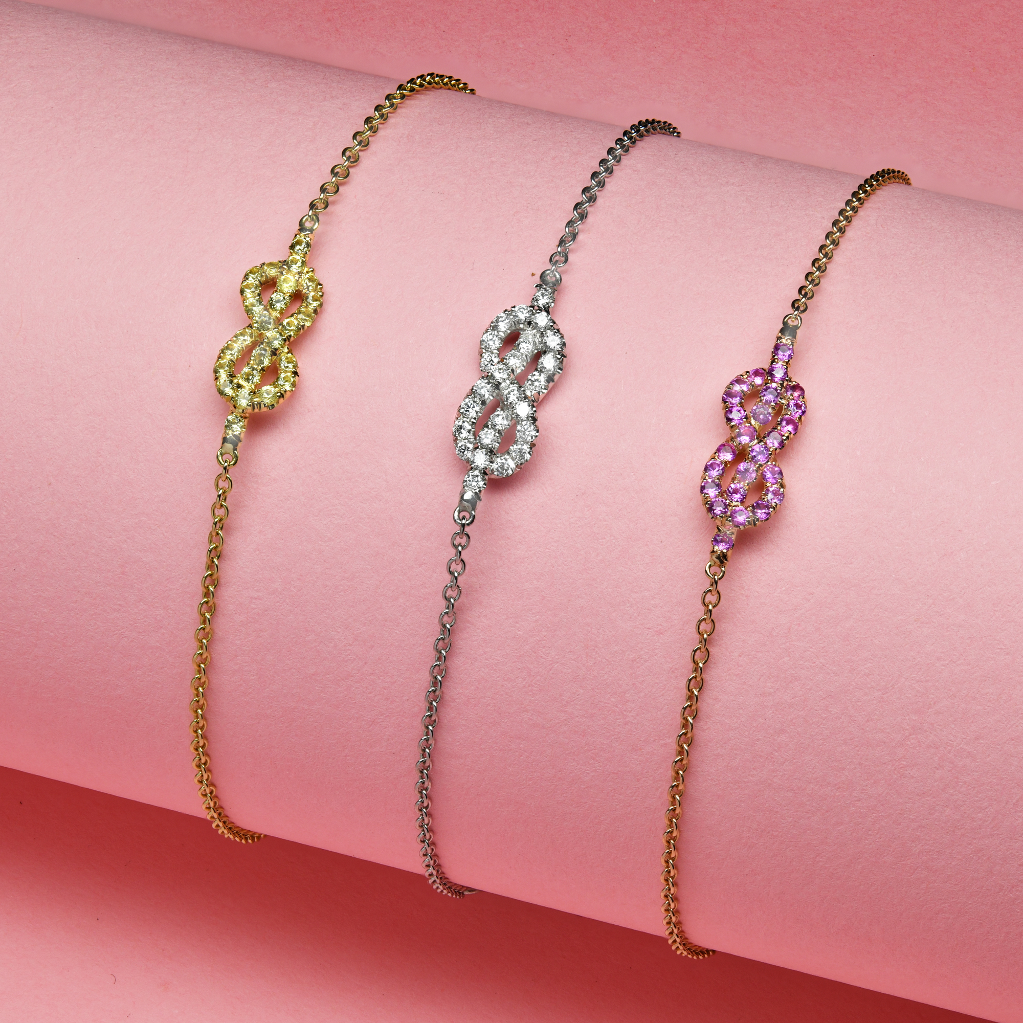 Sapphire Knot Bracelet