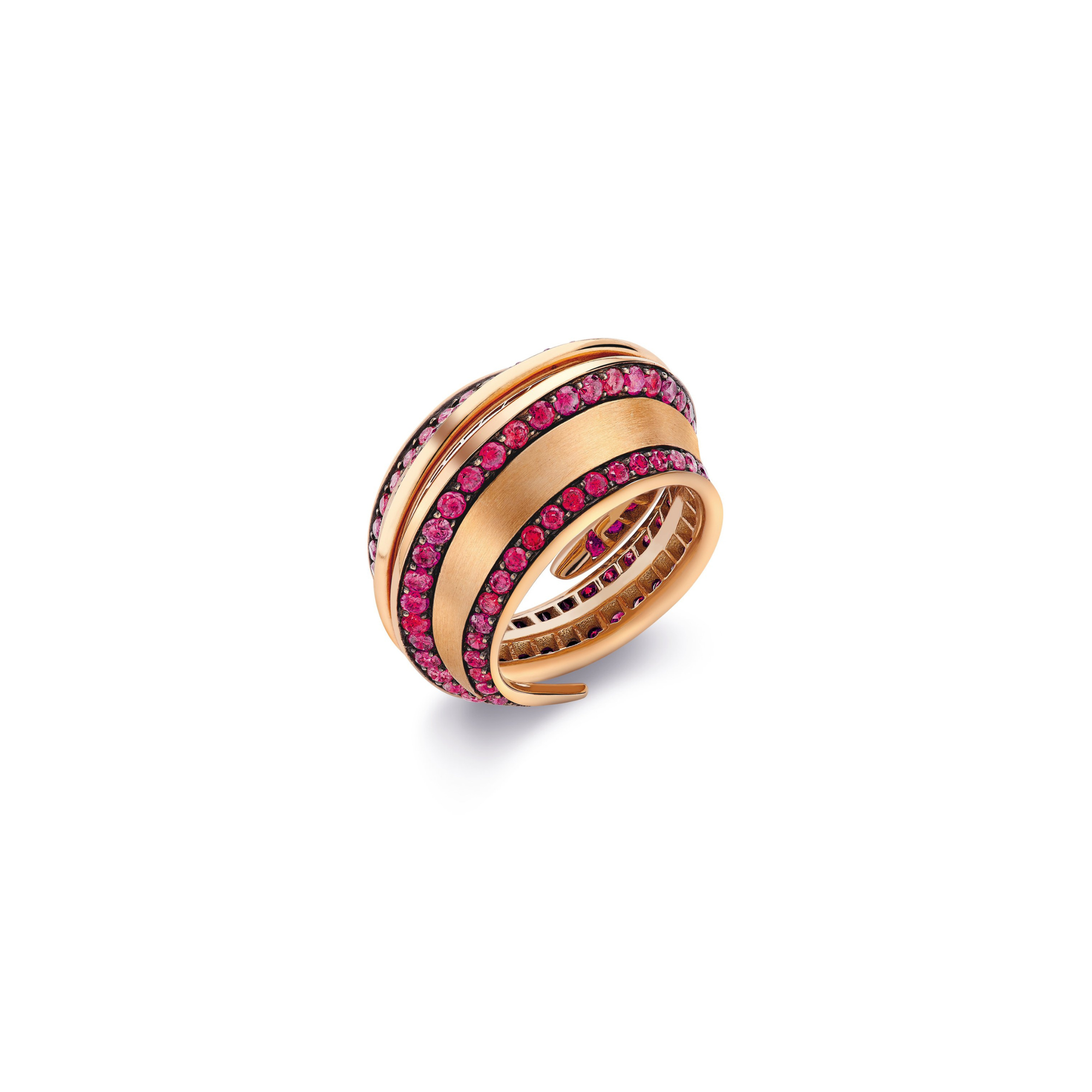 Spira Striped Pave Ring