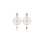 Amethyst & Diamond Damali Earrings