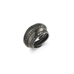 Spira Striped Pave Ring