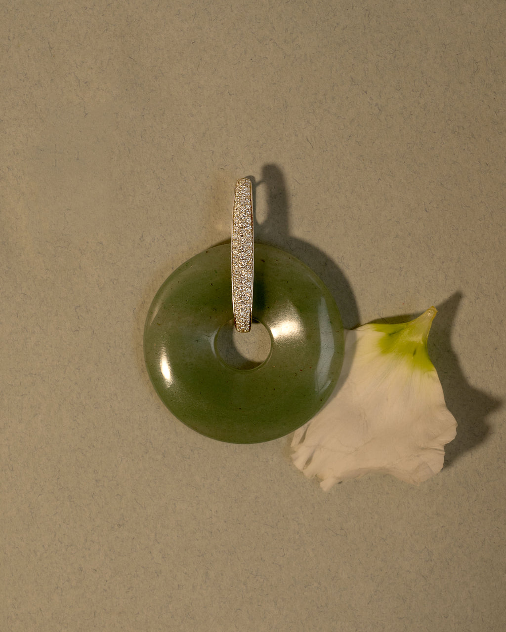 Sandstone & Aventurine Halo Earrings