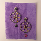 Rubellite & Topaz Damali Earrings