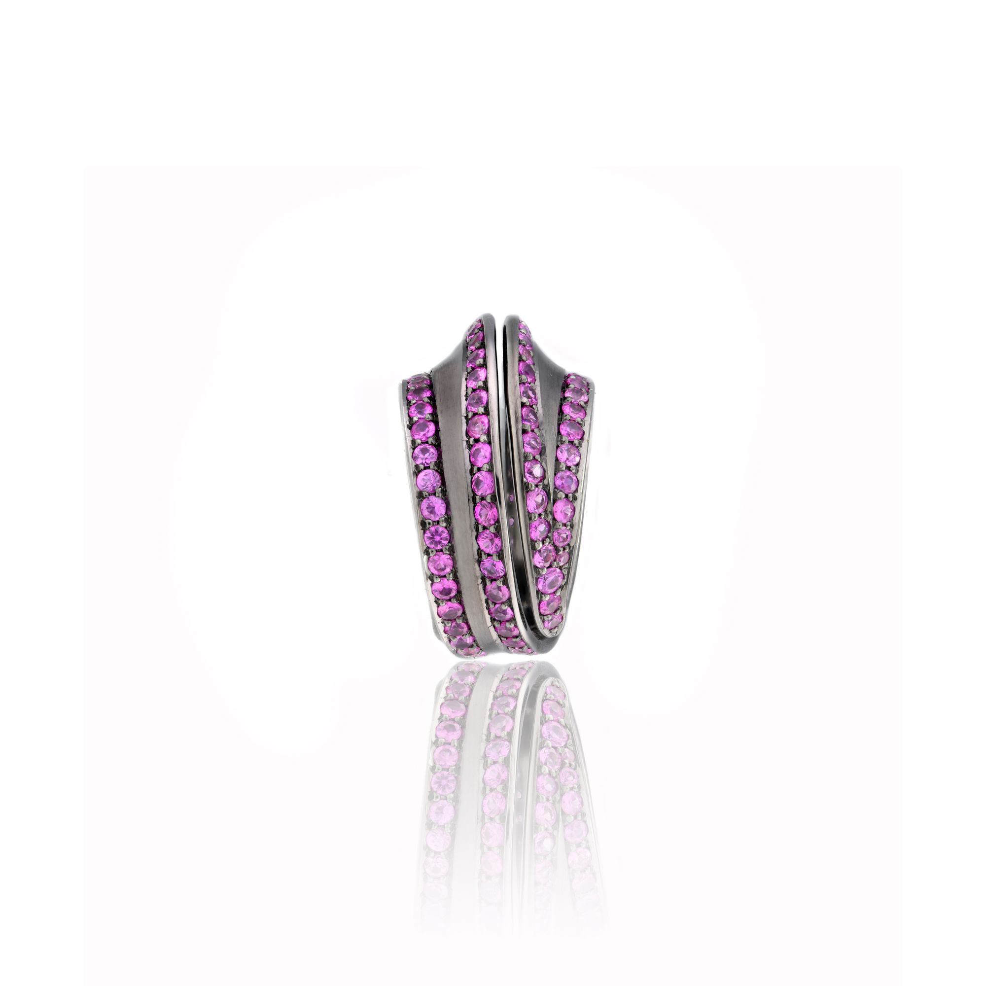 Spira Striped Pave Ring