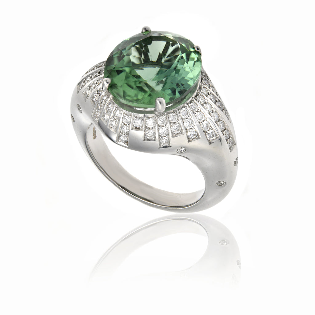 Tourmaline Starburst Ring