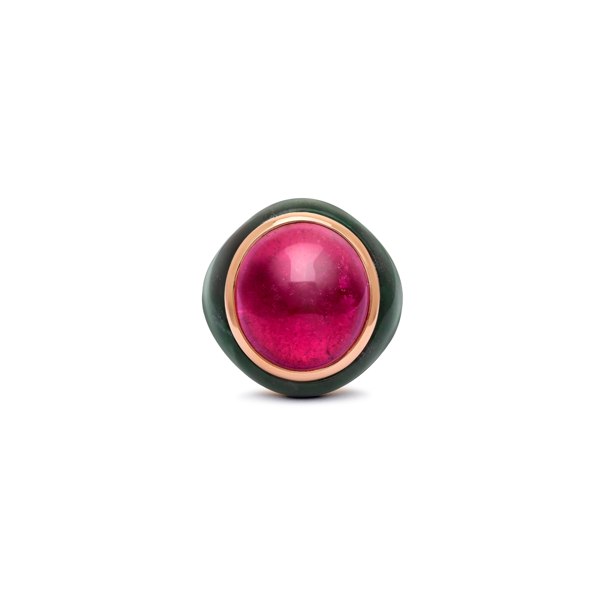 Rubellite Marble Cocktail Ring