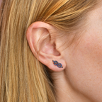 Sapphire Knot Studs