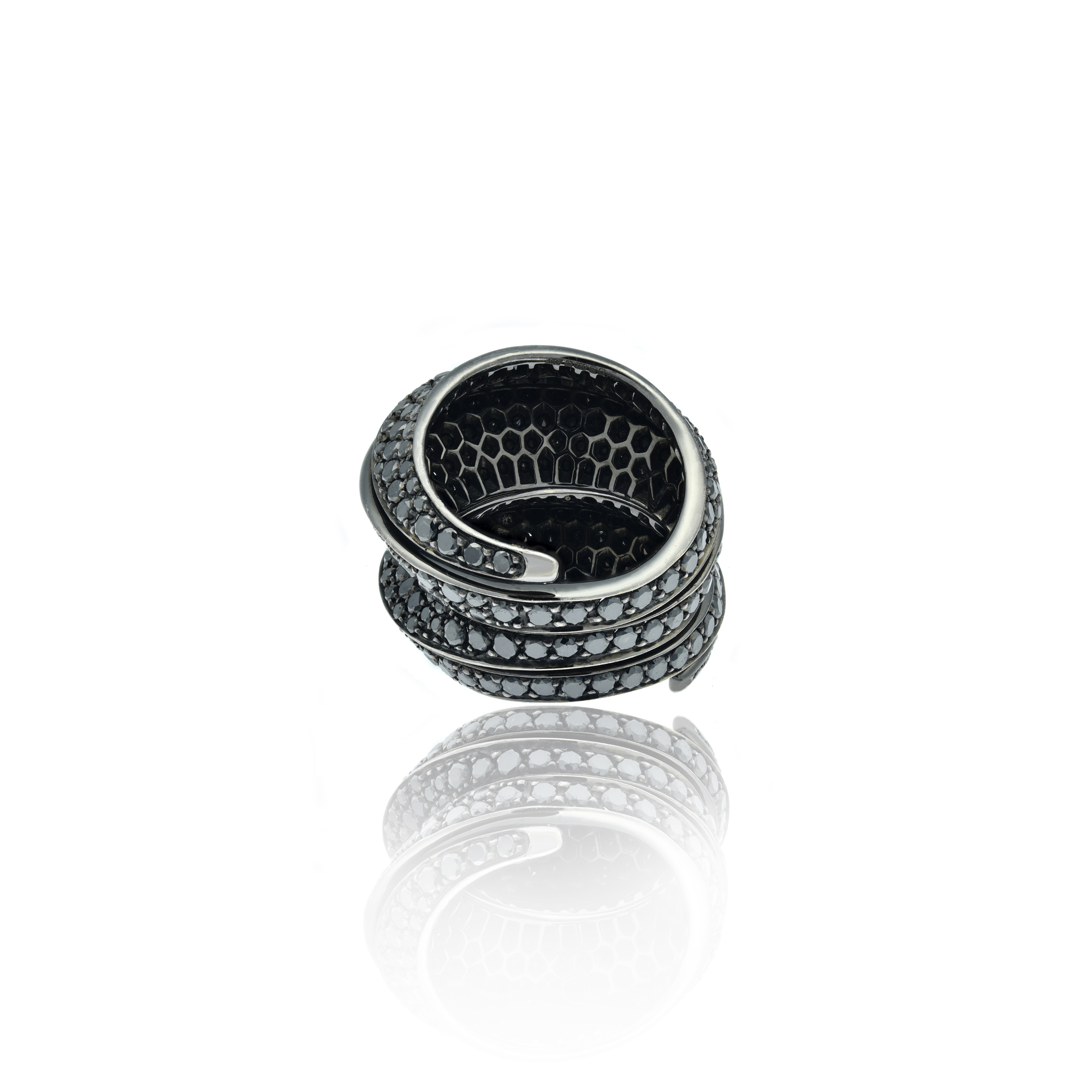 Double Spira Pave Ring