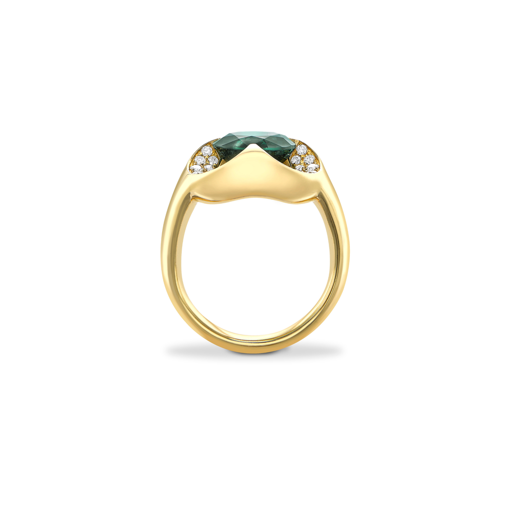 Indicolite Wave ring