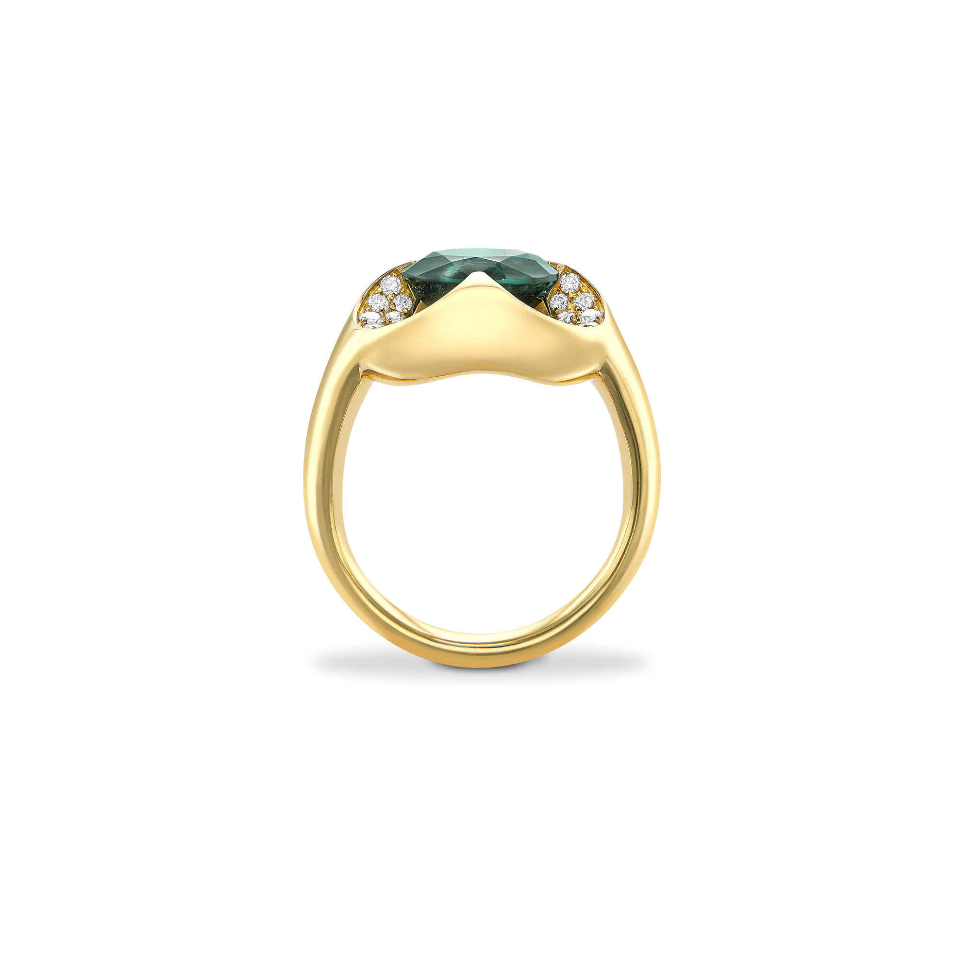 Indicolite Wave ring