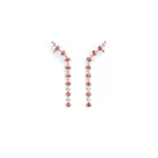 Sapphire Diamond Climber Earrings