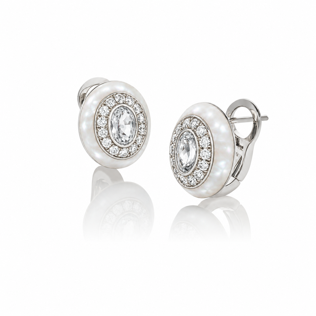 Naia White Topaz Earring