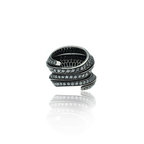 Double Spira Pave Ring