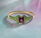 Cardinal Garnet Bangle