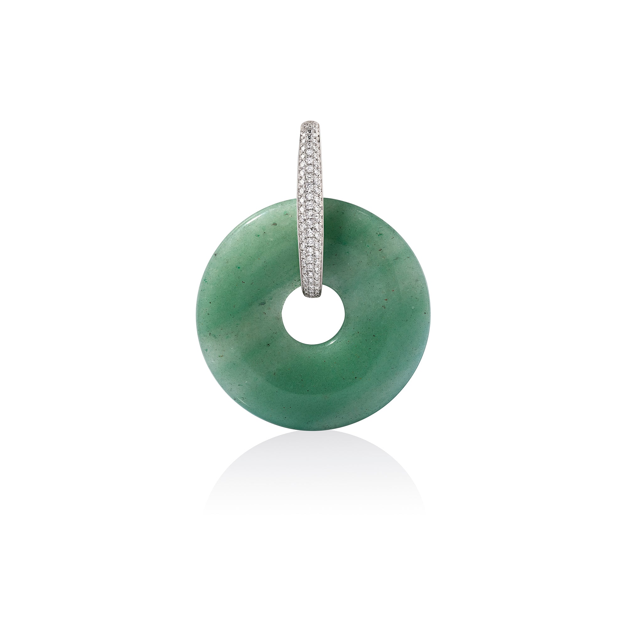 Sandstone & Aventurine Halo Earrings