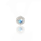 Hex Pendant Moonstone with Chain