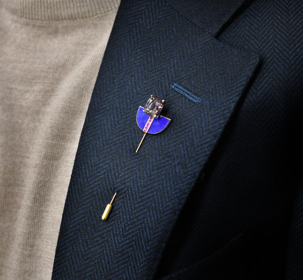Memphis Deco Lapel Pin
