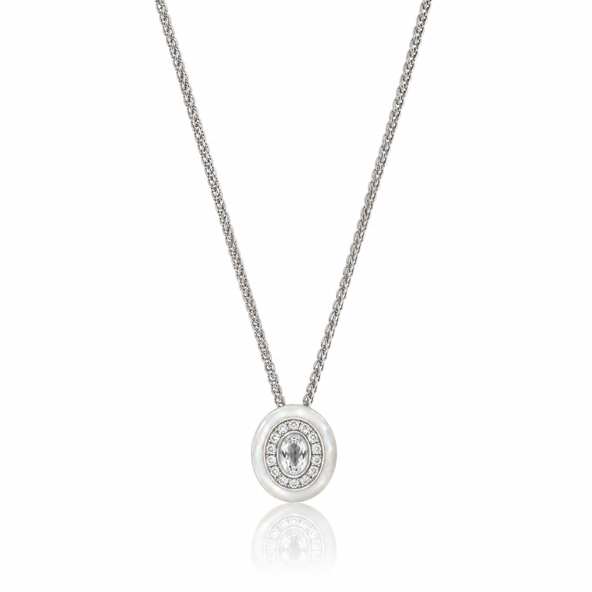 Naia White Topaz Necklace