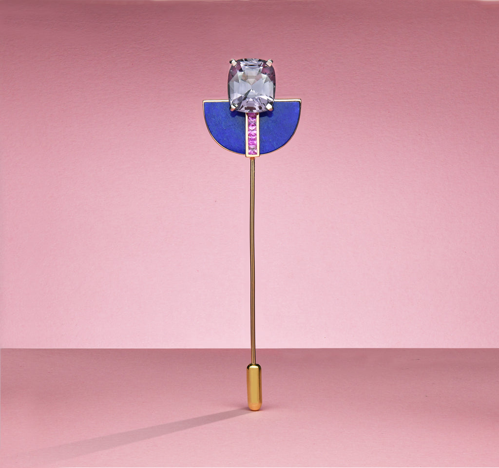 Memphis Deco Lapel Pin