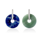 Sodalite & Aventurine Halo Earrings