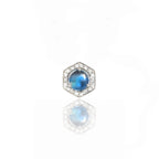 Hex Pendant Topaz Charm