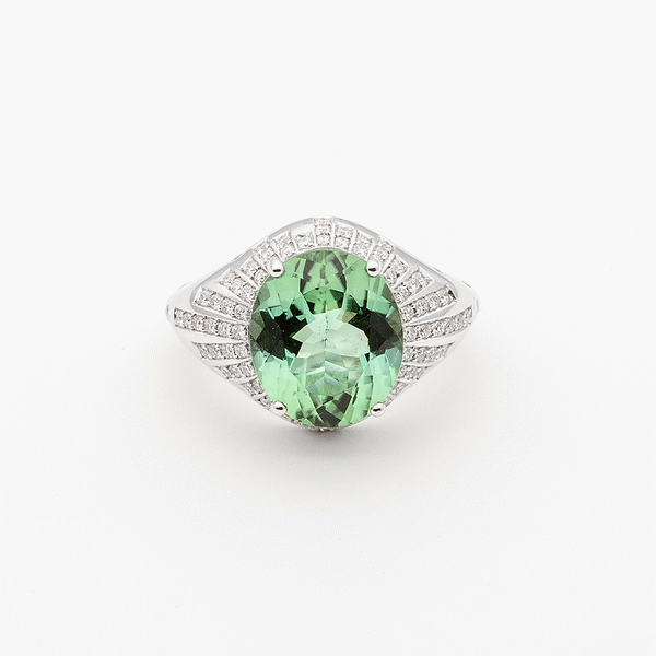 Tourmaline Starburst Ring