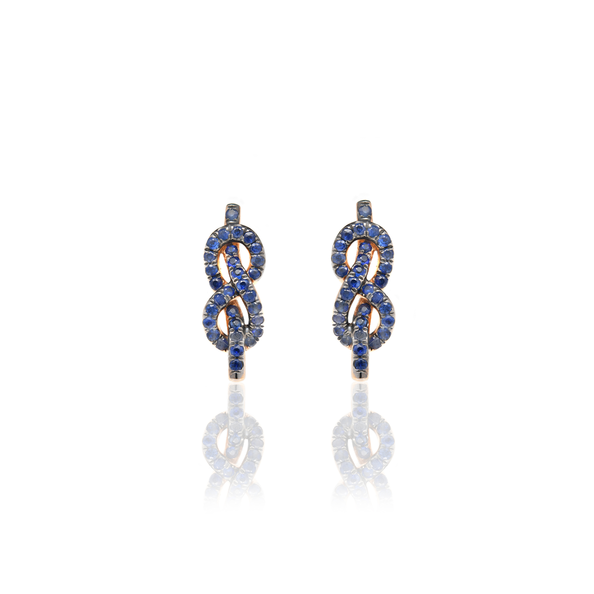 Sapphire Knot Studs