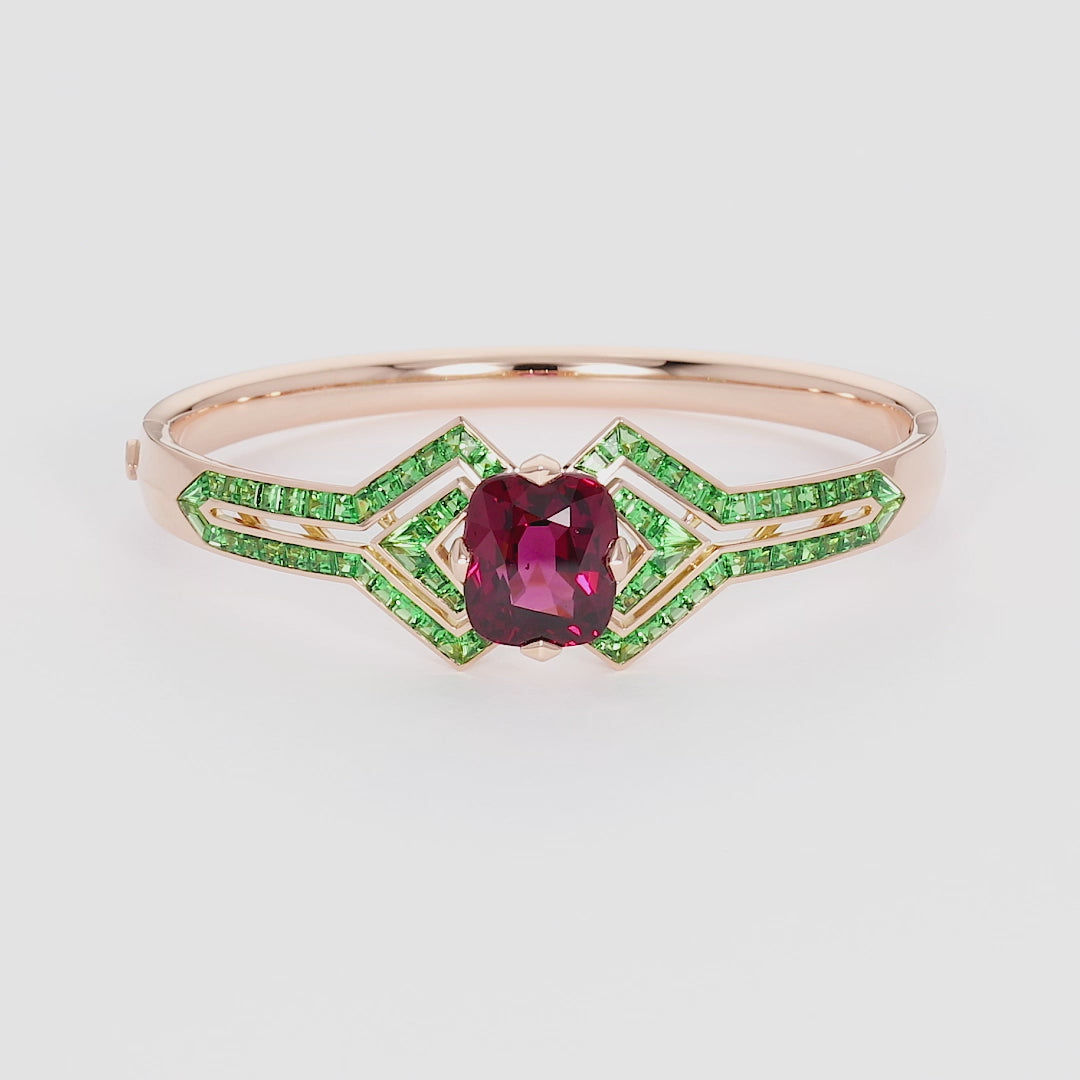 Cardinal Garnet Bangle